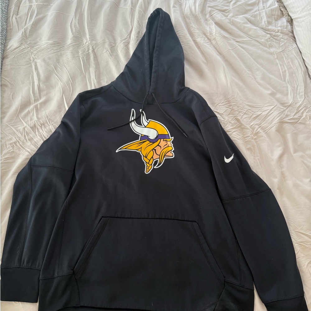 Nike Black Hoodie with Viking Graphic